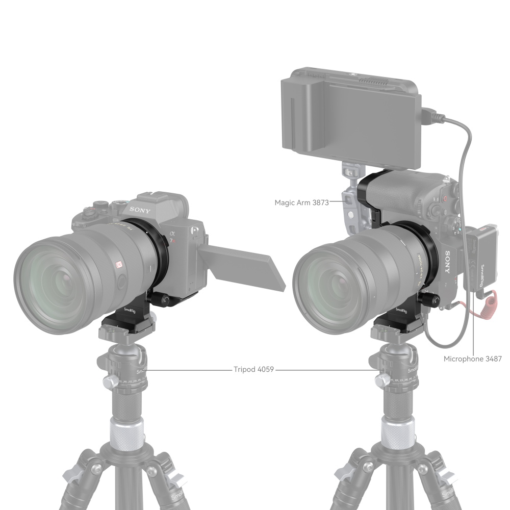 SmallRig Rotatable Horizontal-to-Vertical Mount Plate Kit za Sony α7R V / α7 IV / α7S III / α7R IV 4148 - 8